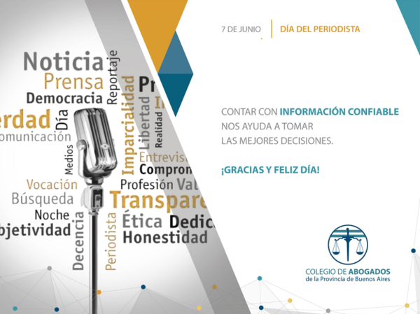 7 de Junio – Día del Periodista – Col.Pro.BA