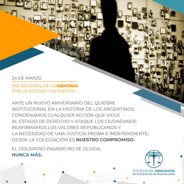 24 DE MARZO | DÍA NACIONAL DE LA MEMORIA, POR LA VERDAD Y LA JUSTICIA ...