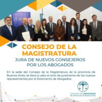 CONSEJO DE LA MAGISTRATURA - JURA DE NUEVOS CONSEJEROS POR LOS ABOGADOS