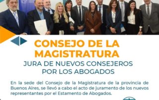CONSEJO DE LA MAGISTRATURA - JURA DE NUEVOS CONSEJEROS POR LOS ABOGADOS